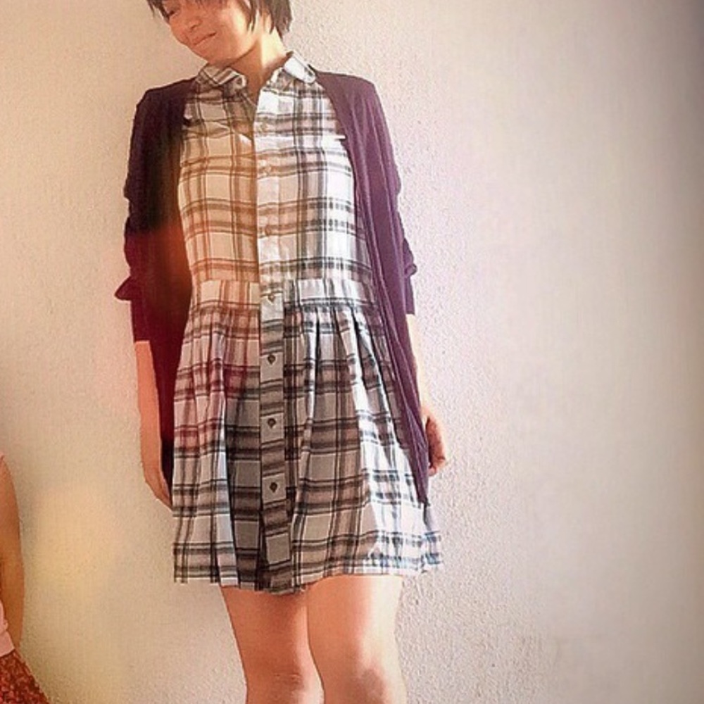 Current/Elliott plaid mini dress
